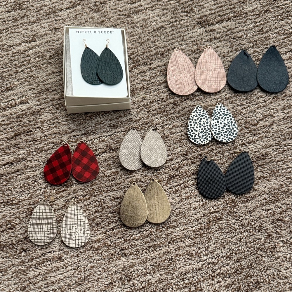 Women's Teardrop Earrings Sets from Nickel & Suede